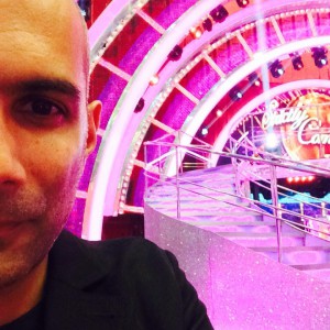 Richard Marcel on the iconic set of "Strictly Come Dancing"